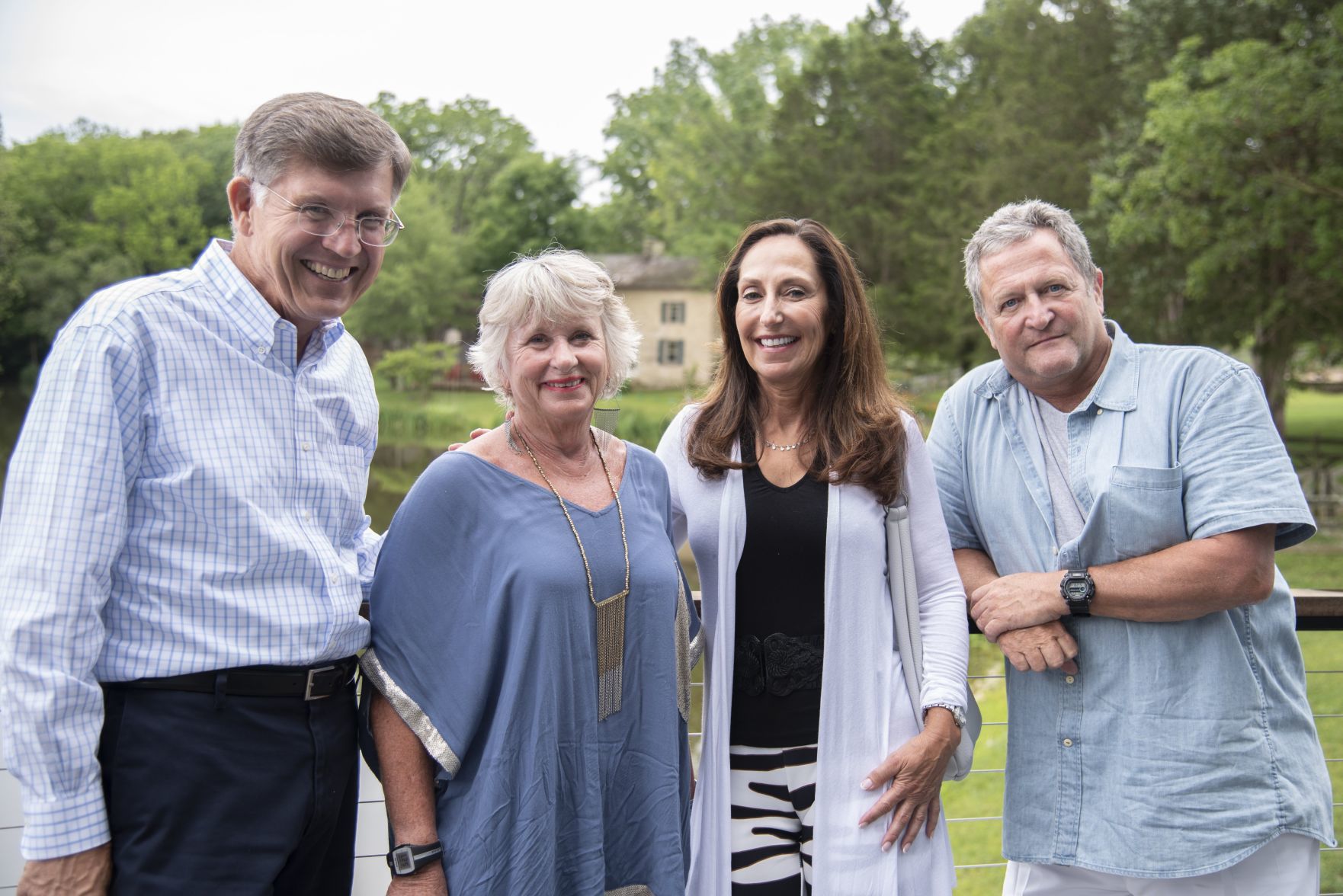 Jim and Bernie Cook, Deb and James King